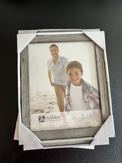 Set of 4 Brand New 8x10 Light Gray Wooden Picture Frames – Subtle & Elegant (With Glass)