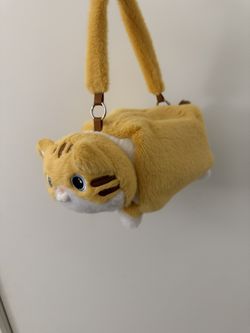 Cute Cat Plush Hanging Tissue Box Holder