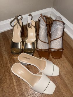 3 Pairs Women’s Heels - Size 8