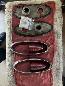 Original Chrome Pair 1954 Chevrolet Chevy Rear Taillights