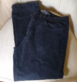 Black Urban Star Straight Leg Jeans 34x30