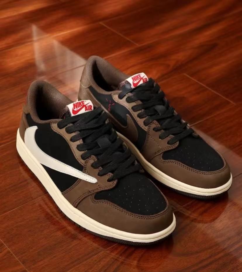 Inverted Hook 1.0 First Generation Joint Model Low-top Retro Basketball Shoes Men's Dark Brown