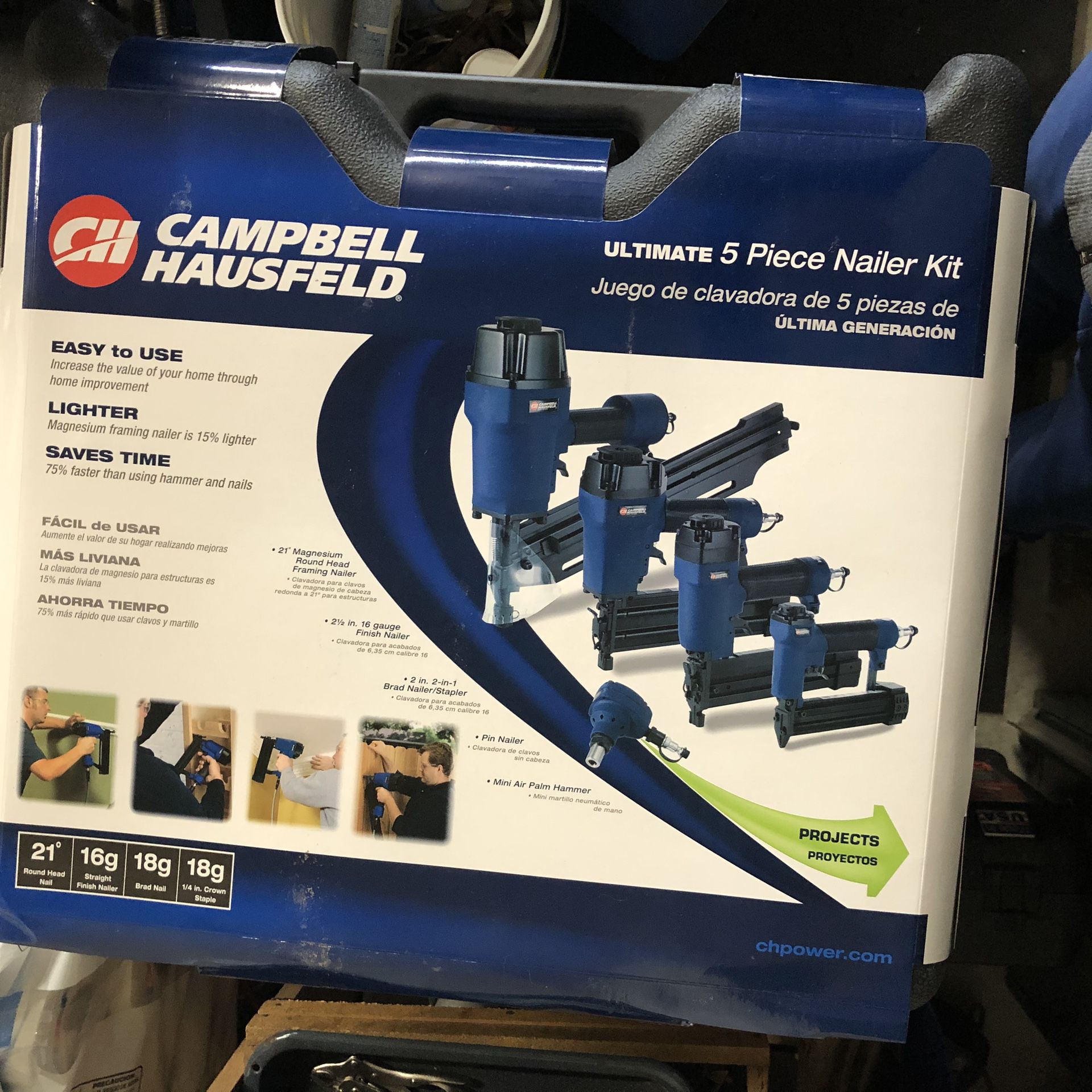 Campbell Hausfeld 5-Piece Pneumatic Nailer Kit