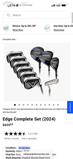 Callaway Edge Golf Club - Full Set!