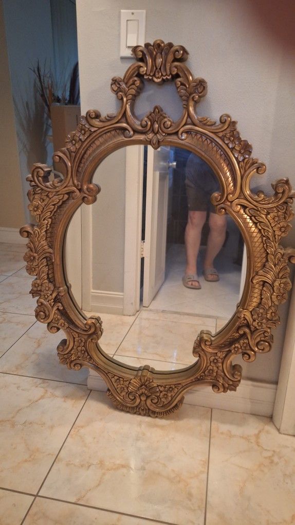 Large Victorian Wall Mirror