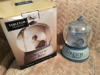 Brand New Musical Photo Water Globe