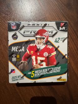 2025 Prizm Panini NFL Sealed Box 42 Cards