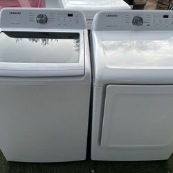 Samsung self clean smart care top load washer and electric dryer ! 