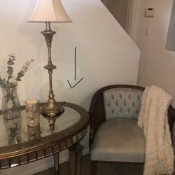 Gold Mirrored Tea Table