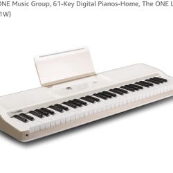 The ONE Music Group, 61-Key Digital Piano Keyboard Light Up Keys. 