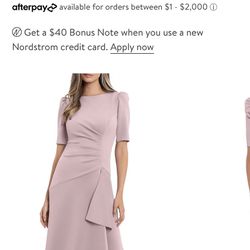 Dusty Rose Dress Size 14W.  Thumbnail