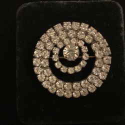 Vintage Brooch With Rhinestones,by Monet