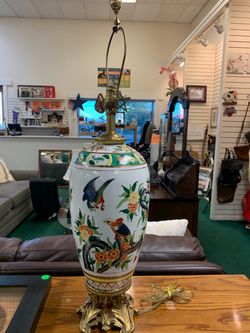 Porcelain Lamps -Maitland Smith  Pair