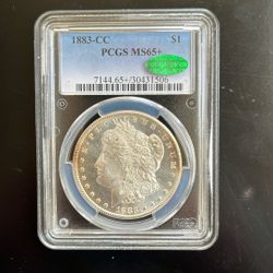 1883 Carson City MS 65+ Morgan, Silver Dollar