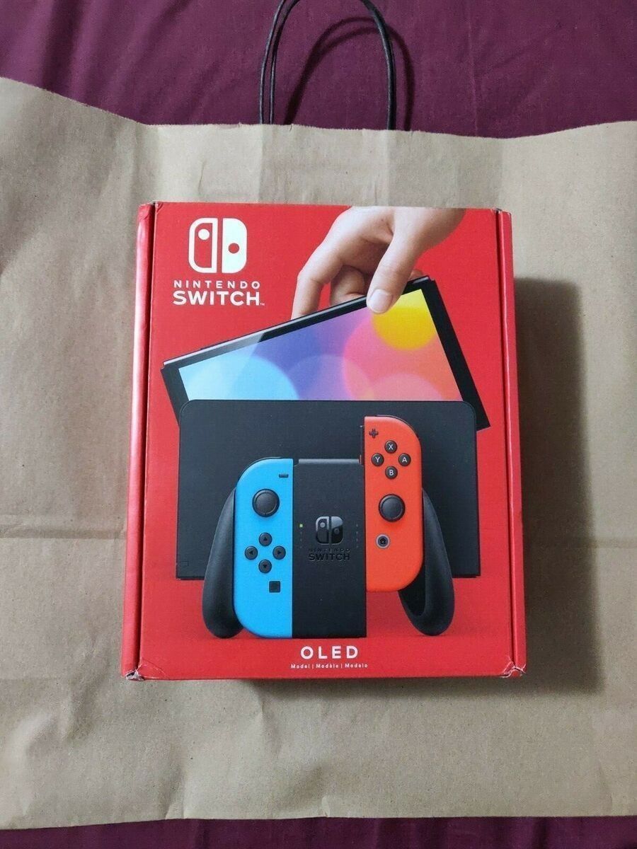 Black Nintendo Switch OLED With 2 Games