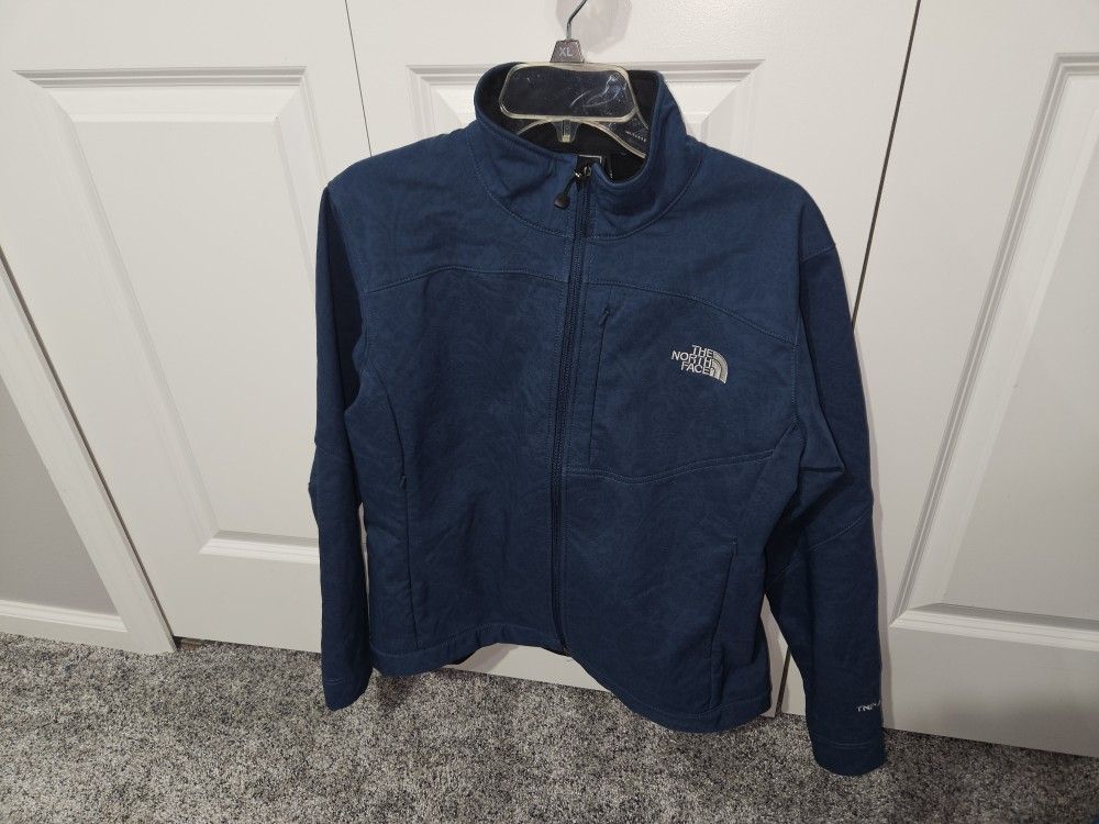 The north face jacket - womens size large (blue paisley print limited edition)