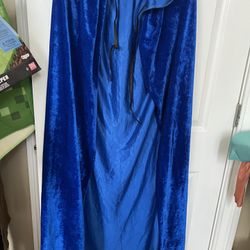 Blue Velvet Cape For Halloween. New