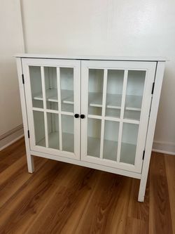 Kitchen storage console cabinet table