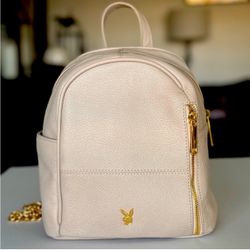 PLAYBOY WOMEN'S LEATHER MINI BACKPACK