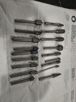 Machinist tools Carbide burr and flute Carbide only head