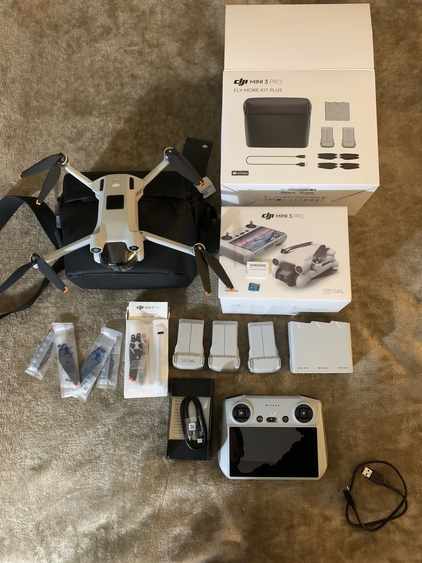 FULLY LOADED DJI Mini 3 Pro with Fly More Kit Plus 