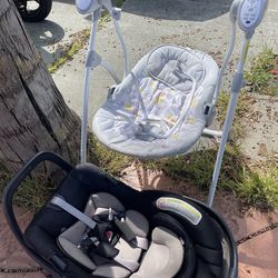 Free Car seat and swing