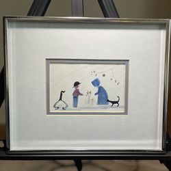 PAIR Vintage Diane Graebner Framed Signed