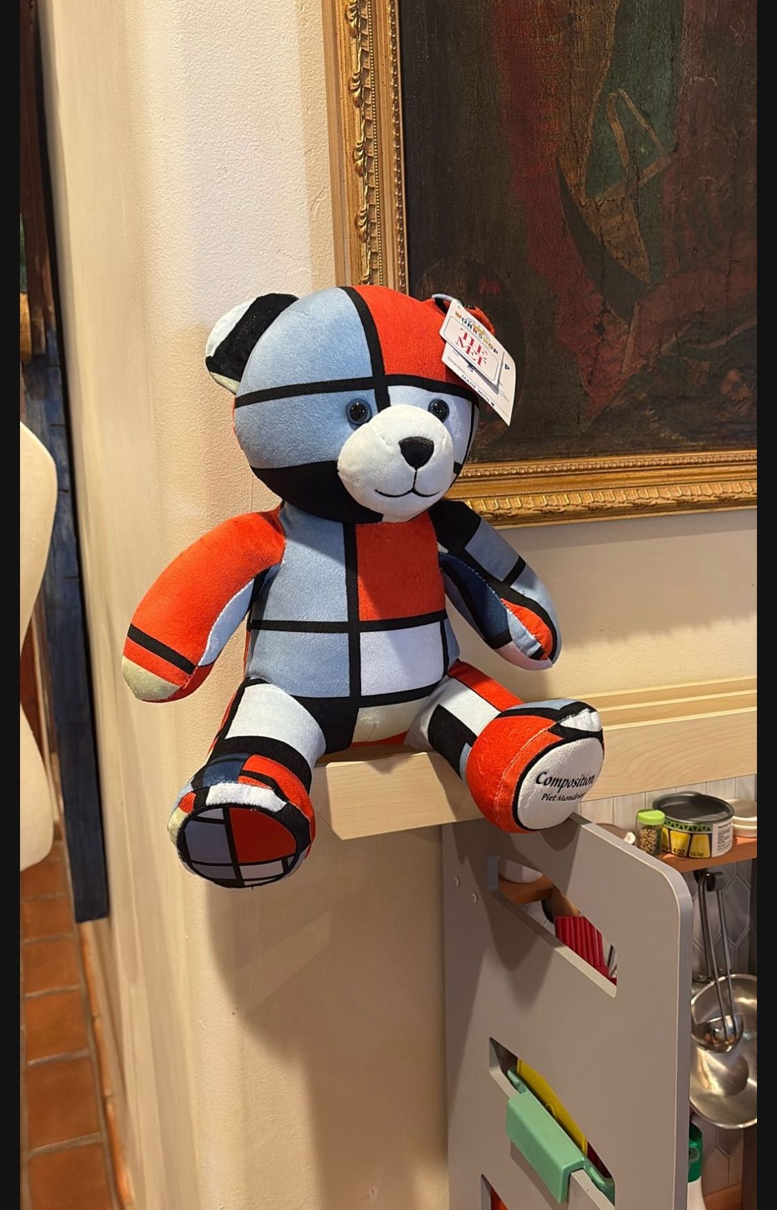 New With Tags Build A Bear Piet Mondrian Composition MUSEUM ART ARTISTS BEAR SERIES MODERN ART