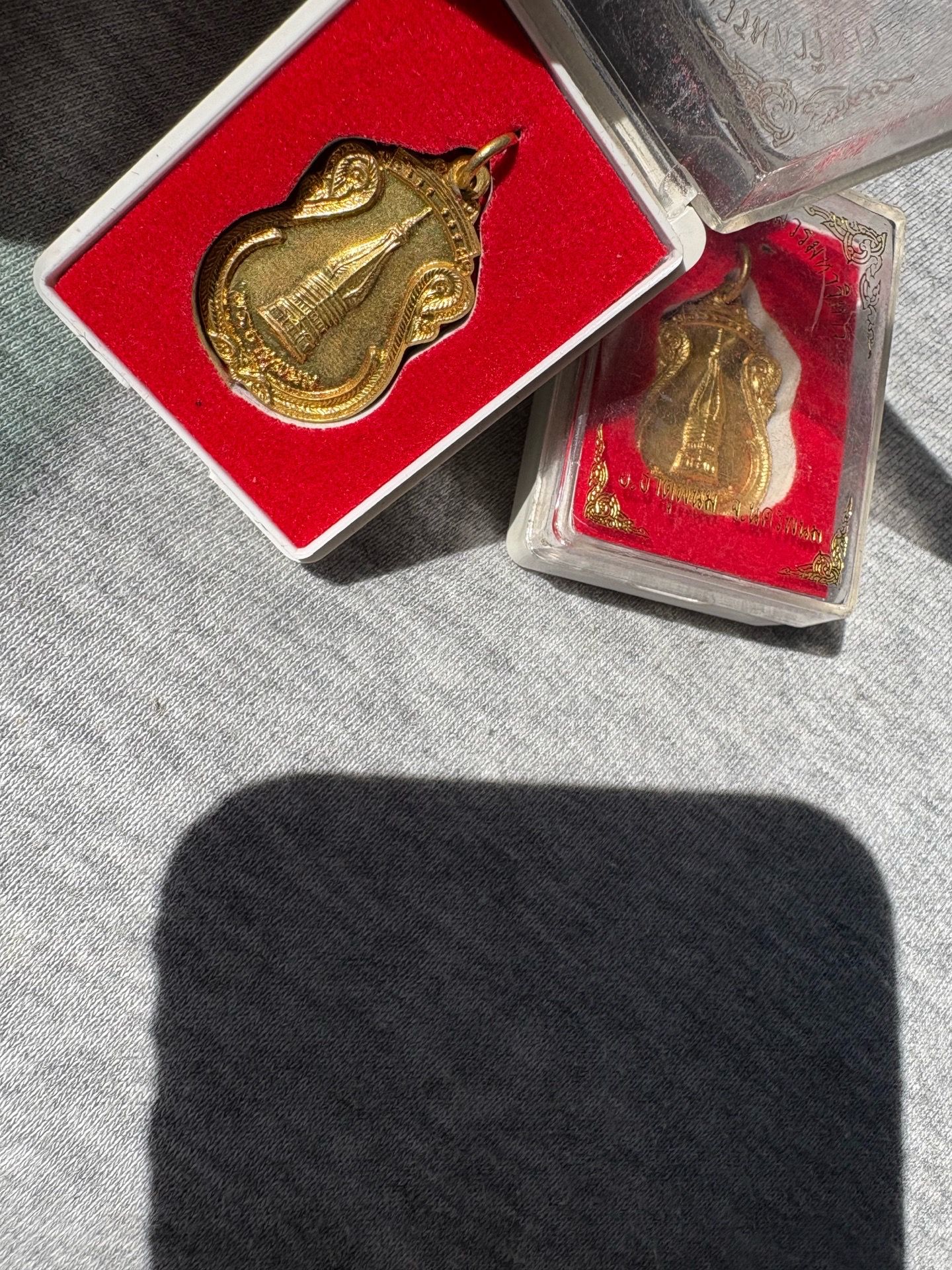 Vintage Asian Gold plated pendants