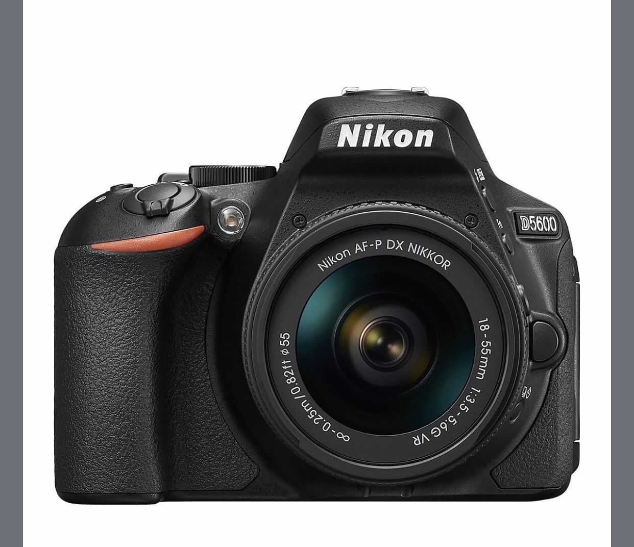 LIKE NEW CAMERA Nikon - D5600 DSLR Camera with AF-P DX NIKKOR 18-55mm f/3.5-5.6G VR Lens - Black