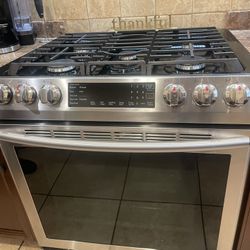 Samsung Gas Range Slide In Oven 