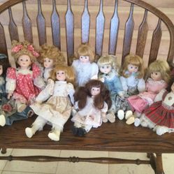 Vintage Porcelain Dolls 