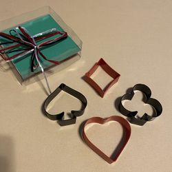 Cookie Cutters, Heart, Spade, Diamond, Ace $6