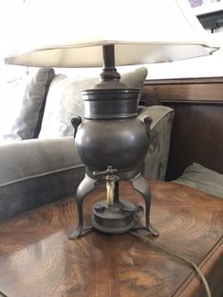 Copper “water faucet” lamp