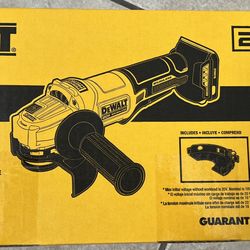 NEW DCG408B *20V MAX* BRUSHLESS CORDLESS 4 1/2 IN. PADDLE-SWITCH GRINDER (TOOL ONLY)