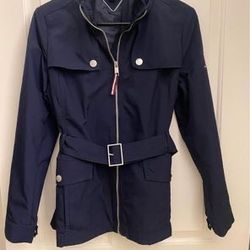 Tommy Hilfiger Zip -Up Belted Breasted Trench