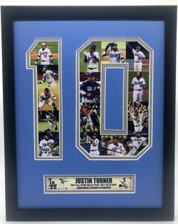 Justin Turner Los Angeles Dodgers #10 MLB Collage Art