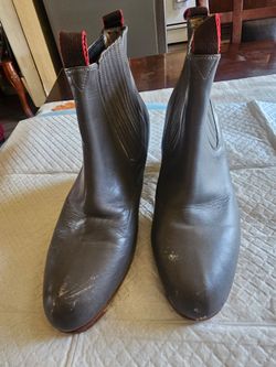 Botas color gris para balletfolklórico talla 4 o  24 mexicano