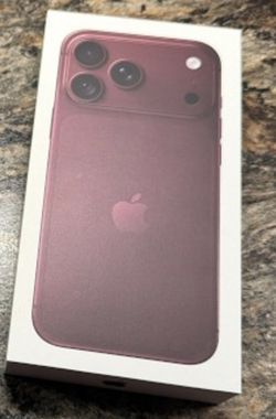 Brand New iPhone 18 Pro Max - Burgundy - 256GB - Unlocked and sealed box