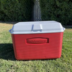 Red Rubbermaid Cooler 