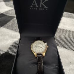 Women’s Ann Klein Watch W/ Leather & Stretch Band 