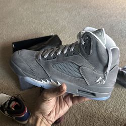 AIR JORDAN WOLF GREY 5s 11.5