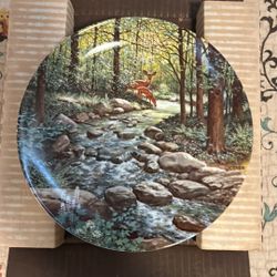 The Edwin M Knowles China Company: “Murmuring Stream” Collectors Plate