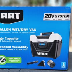 Brand New Hart 20V 2 GALLON WET/DRY VAC

Retails $89.99+