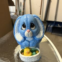 Easter Bunny Ceramic Statue 