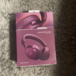 Bose QuietComfort Ultra Bluetooth Headphones, Deep Plum (880066–1500) New Sealed