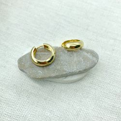 Gold Plated 18k huggies Earrings