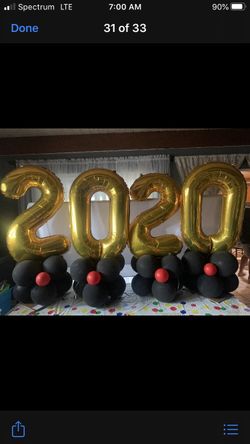 2020 Balloons 🎈 gold and silver👩‍🎓🎓👨‍🎓