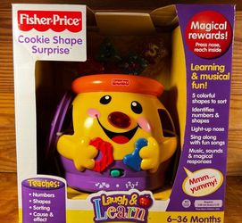 Fisher Price Cookie Shape Surprise Laugh & Learn cookie jar sounds