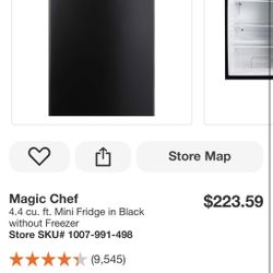 Mini Fridge Black